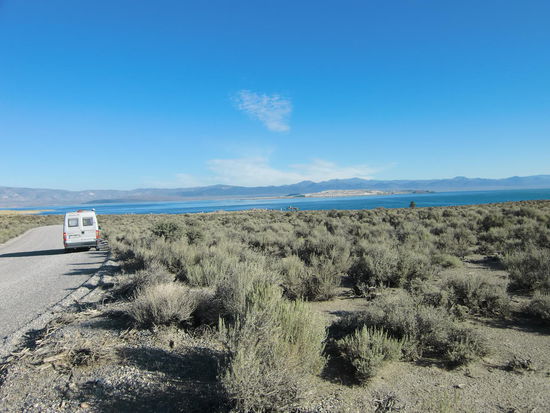 Anfahrt zum Mono Lake