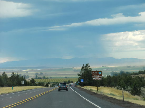 Wieder einmal Glück gehabt! Wir haben die Schlechtwetterfront 'umfahren' können!