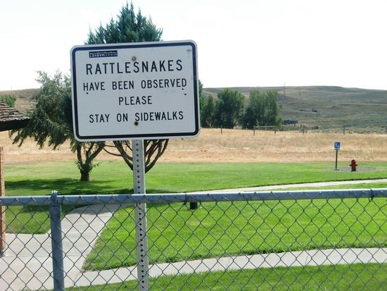 Rest Area an der Autobahn: Das Schild machte keine große Lust hier die Nacht zu verbringen!!!