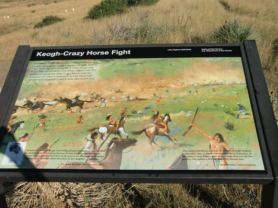 Auf Schautafen wurde an der Battlefield Road das Geschehen von damals erklärt und dargestellt.