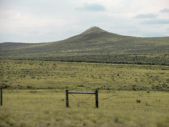 Wüstenlandschaft und Grasland vor Devils Tower