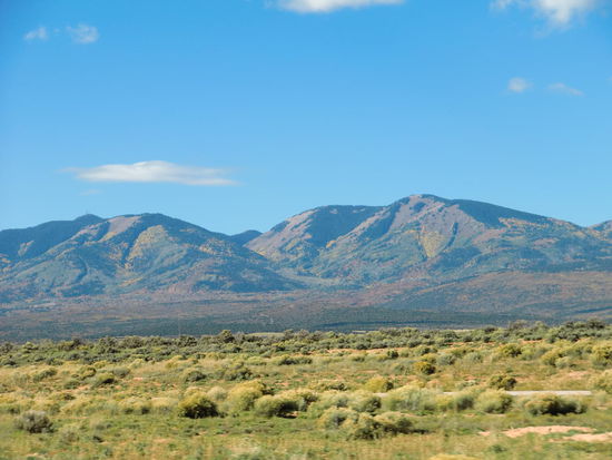 Zauberhafte Aquarellfarben an diesen Berghängen!
Das hat mich an bunte Farben wie Blumen erinnert!
Wir fahren seit etlichen Wochen nur noch durch Wüstenlandschaft!
Ich würde mich jetzt auch wieder sehr über eine Kulturlandschaft freuen mit herrlichem Grün das vom Regen kommt und bunt blühenden Blumen!
Vielleicht erleben wir ja noch etwas vom Indian Summer auf der Rückfahrt nach Halifax!?