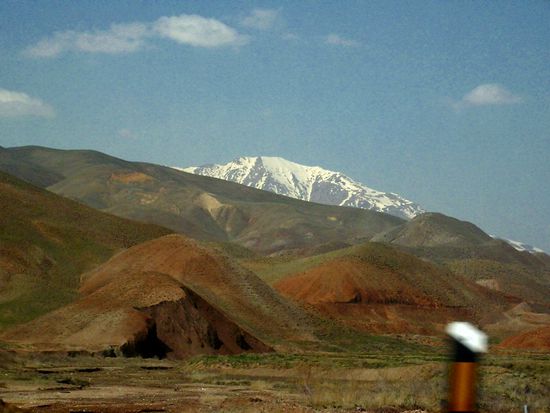 Landschaft in unmittelbarer Nähe von Jolfa, einer Grenzstadt Irans zur Autonomen Republik Nachitschewan im Norden des Landes.