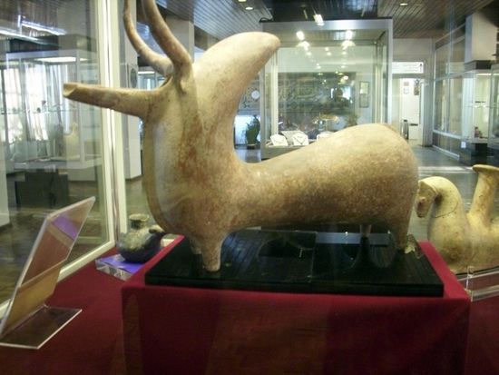 Rituelle altorientalische Tonfiguren, Aserbaidschan Museum, Täbris