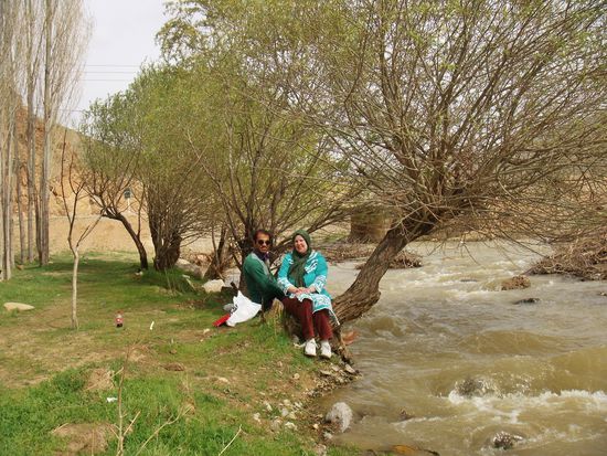 Picknick im idyllischen Flusstal unmittelbar in der Nähe von Takab.