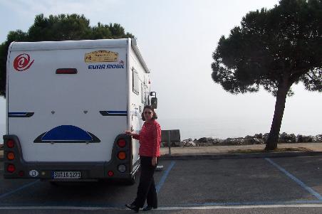 unser Stellplatz in Sirmione direkt am Gardasee