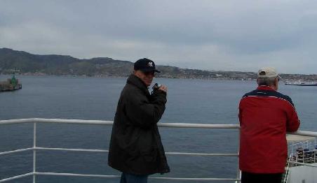 die Überfahrt nach Messina - wie das Wetter ist kann man ja sehen