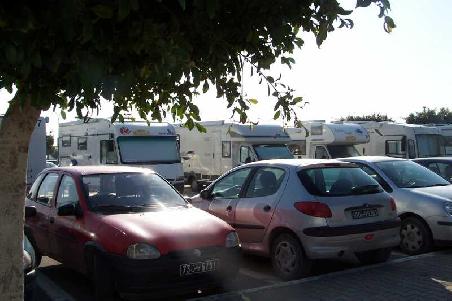 unser Stellplatz in Tunis