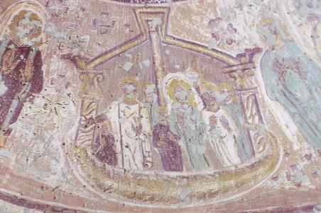 Noah und seine Familie in der Arche