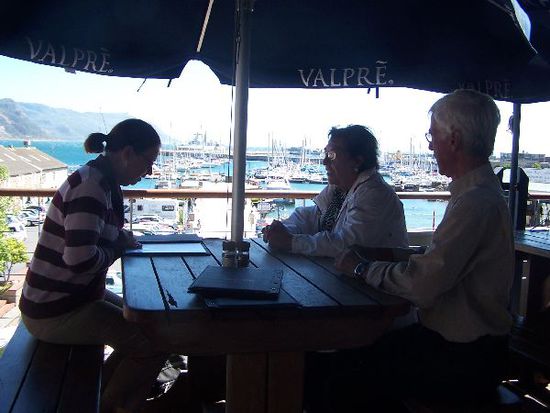 Fruehstueck in Simonstown
