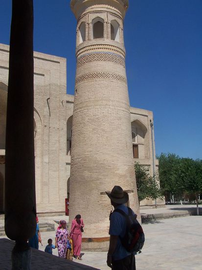 das kleine Minarett im Pilgerheiligtum