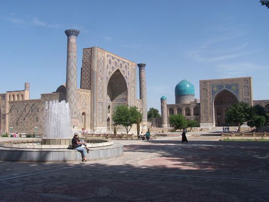 der Registanplatz - Samarkand