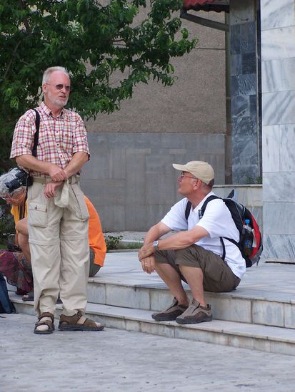 wir warten auf denBus