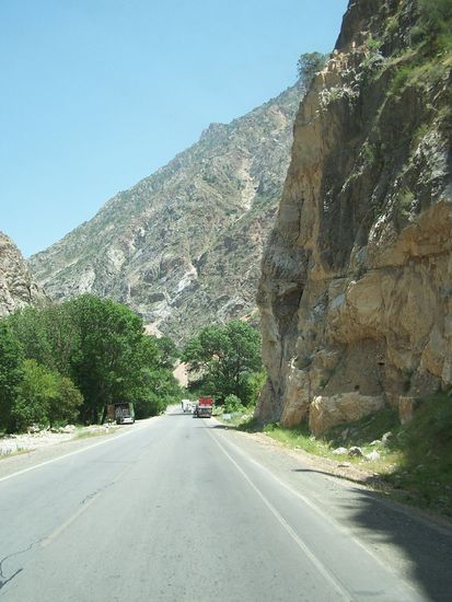 Fahrt nach Kirgistan