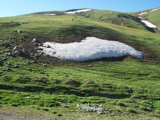 hier oben liegt noch Schnee