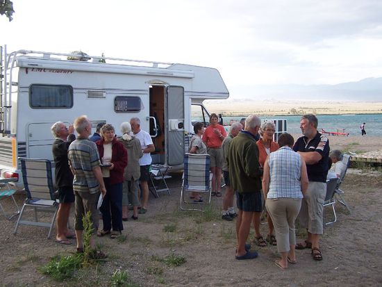 und abends wird gefeiert am Ysy-Koel See