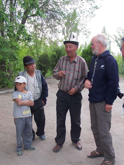 bei diesem Kirgisen uebernachten wir