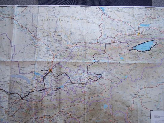 unsere Reiseroute in Zentralasien