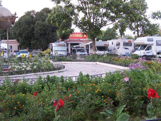 unser Stellplatz am Hotel Kuche (Kuga)