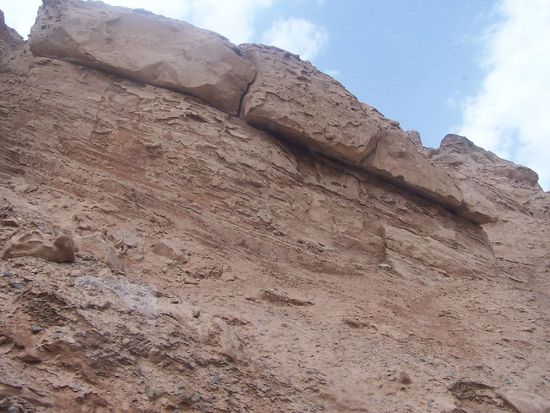 Felsformation der flammenden Berge