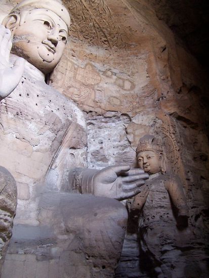 der Buddha ist 17 m hoch