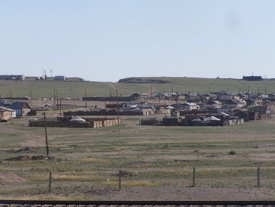 eine Ansammlung von Jurten