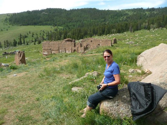 die Ruinen - im Hintergrund