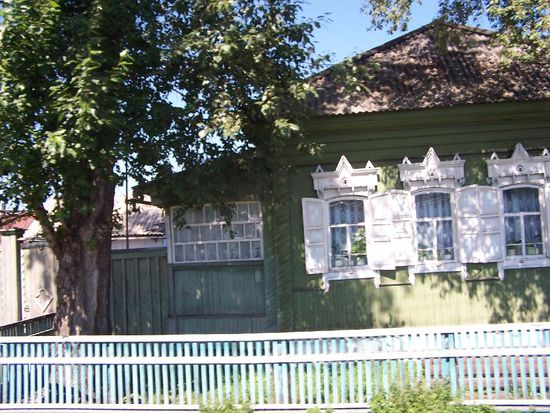 ein Dorf auf der Strecke