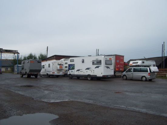 unser Stellplatz in Tulun