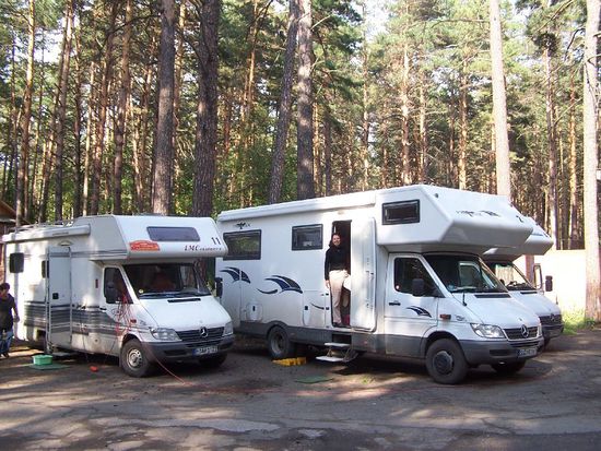 unser Stellplatz in Novosibirsk