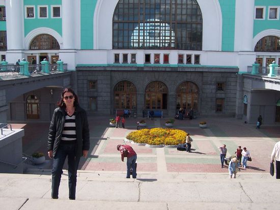 der Bahnhof von Novosibirsk