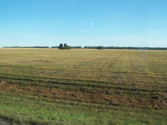 die Landschaft in Sibirien