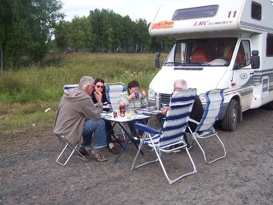 Mittagspause im Gruenen
