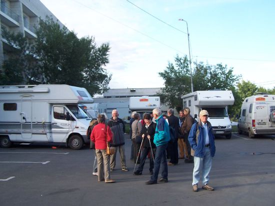 Omsk - unser Stellplatz