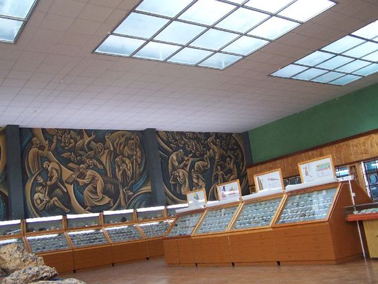 im Mineralienmuseum in Miass