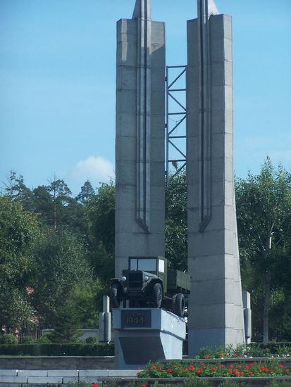 der erste LKW -Ural- von 1941 in Miass