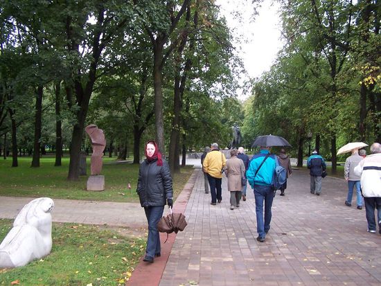 ein kleiner Skulpturenpark in Minsk
