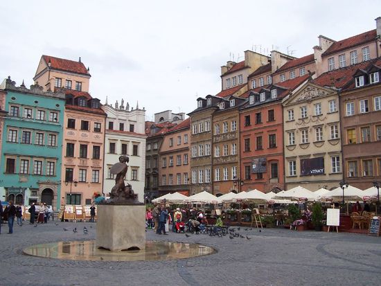 der Marktplatz  der Altstadt von Warschau
