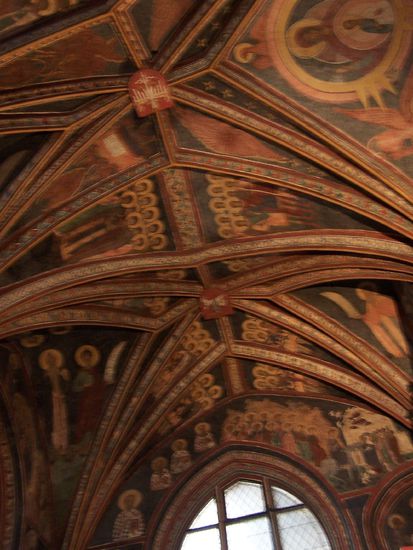 die byzanthinische Malerei der Grabkapelle von Kazimierz und Elisabeth