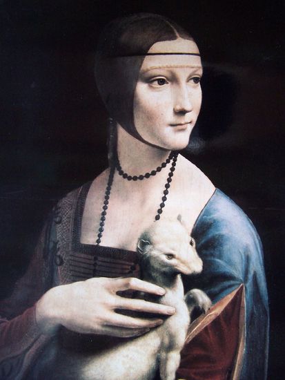Dame mit Hermelin, eines der wenigen Bilder von Leonardo da Vinci im Museum in Krakau