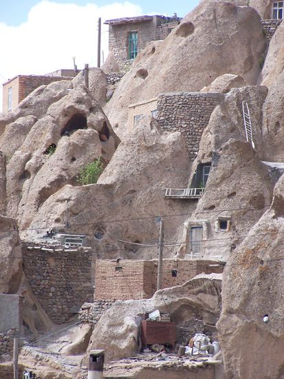 das Dorf Kandovan, wie in Kappadokien