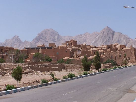 die Fahrstrecke weiter durch den Iran