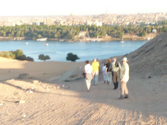 Blick über den Nil auf Assuan