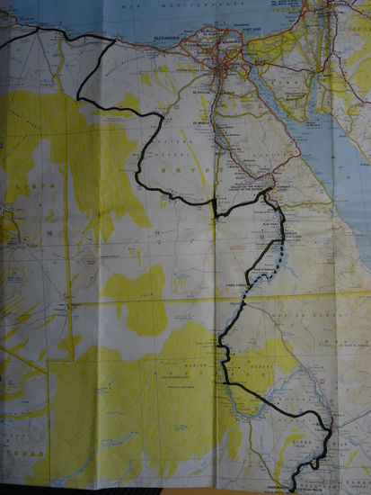 die bisherige Tour bis zur äthiopischen Grenze