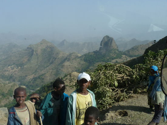 Auf der Tour nach Axum, wieder mal ganz oben auf dem Berg