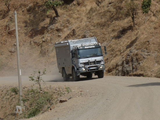 auch wir asten den Berg hoch