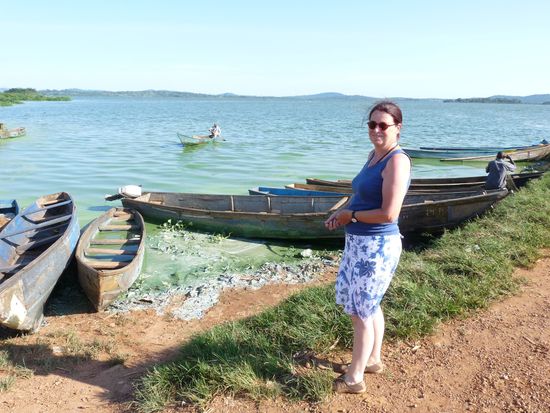 der Victoriasee in Port Bell Kampala