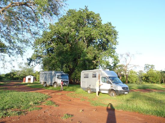 der Campingplatz, der geschlossen war