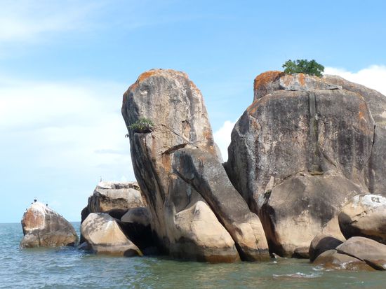 am Strand von Senga Bay