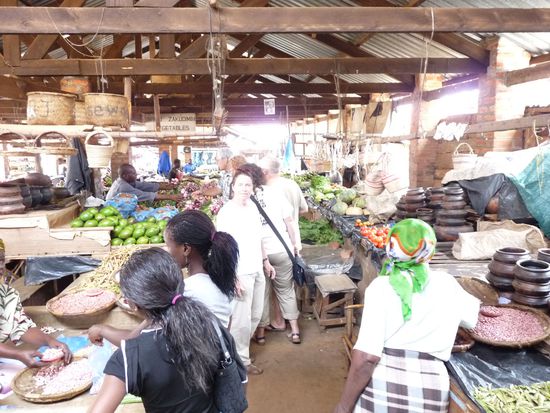 die Markthalle in Zomba